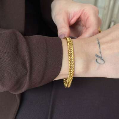 22 Ayar Altın Samanyolu Zincir Bileklik – Şık ve Zarif - 3