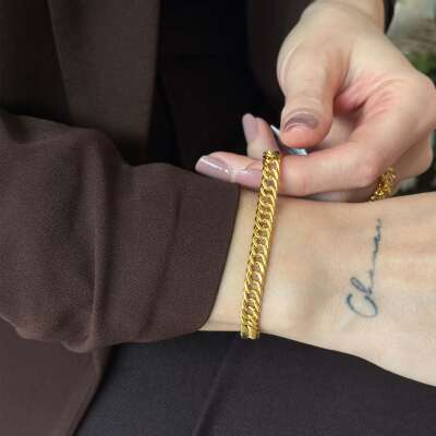 22 Ayar Altın Samanyolu Zincir Bileklik – Şık ve Zarif - 4