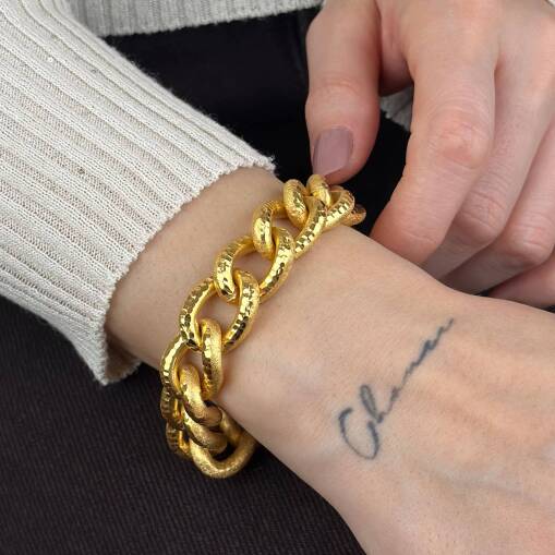 22 Ayar Altın Uzay yolu Bileklik - 3