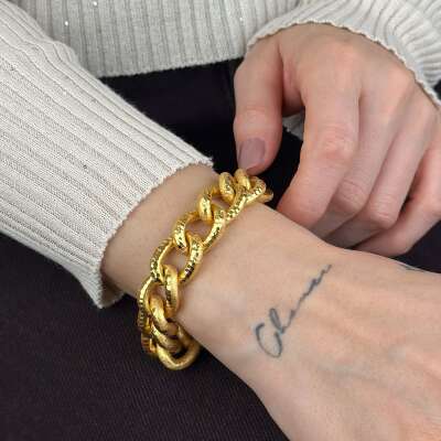 22 Ayar Altın Uzay yolu Bileklik - 2