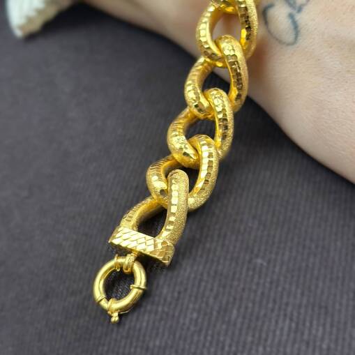 22 Ayar Altın Uzay yolu Bileklik - 5