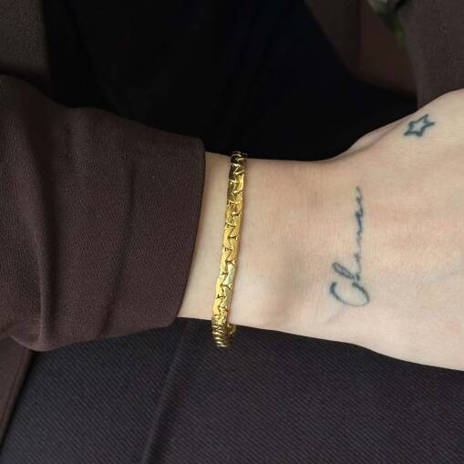 22 Ayar Altın Zincir Bileklik – Ezme Gurmet Model - 4