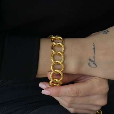 22 Ayar Kalemli Samanyolu Bileklik – Zarif Altın Tasarım - 4