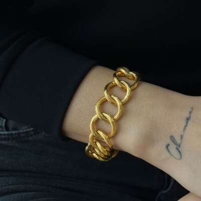 22 Ayar Kalemli Samanyolu Bileklik – Zarif Altın Tasarım - 5