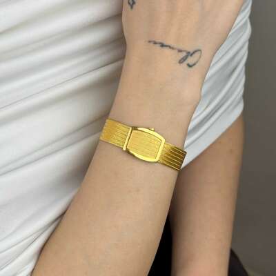 22 Ayar Trabzon Hasır Bileklik – 7 Sıra Gösterişli Tasarım - 3