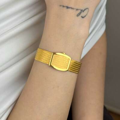 22 Ayar Trabzon Hasır Bileklik – 7 Sıra Gösterişli Tasarım - 4