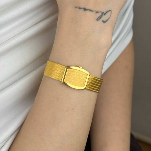 22 Ayar Trabzon Hasır Bileklik – 7 Sıra Gösterişli Tasarım - 4