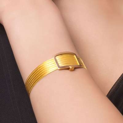 22 Ayar Trabzon Hasırı 7 Sıra Altın Bilezik Bileklik - 1