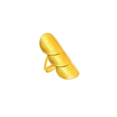 22 Ayar Üçlü Çeyrek Altın Yüzük - ENGİNGOLD