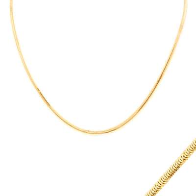 22k Altın Balık Sırtı Zincir Kolye - ENGİNGOLD TAN