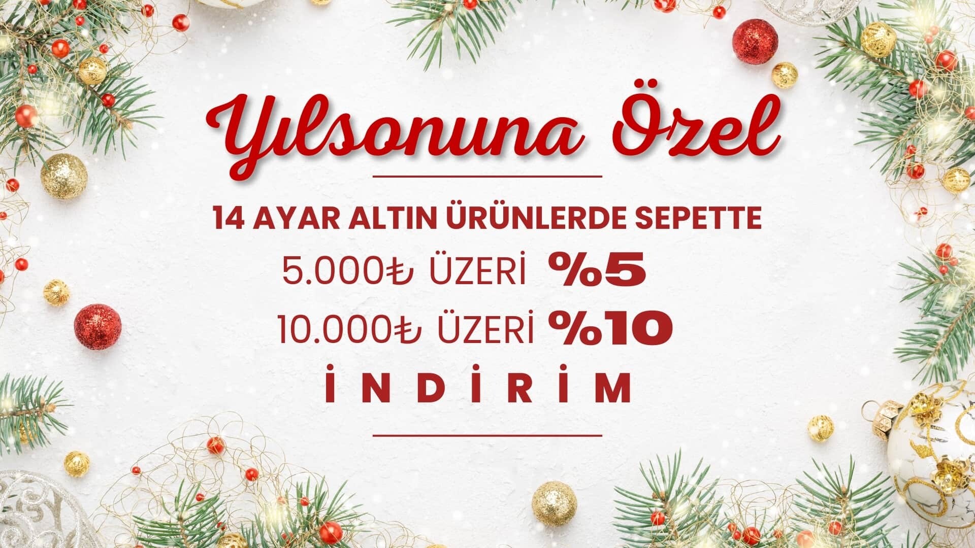 Yılsonuna Özel Sepet İndirimi