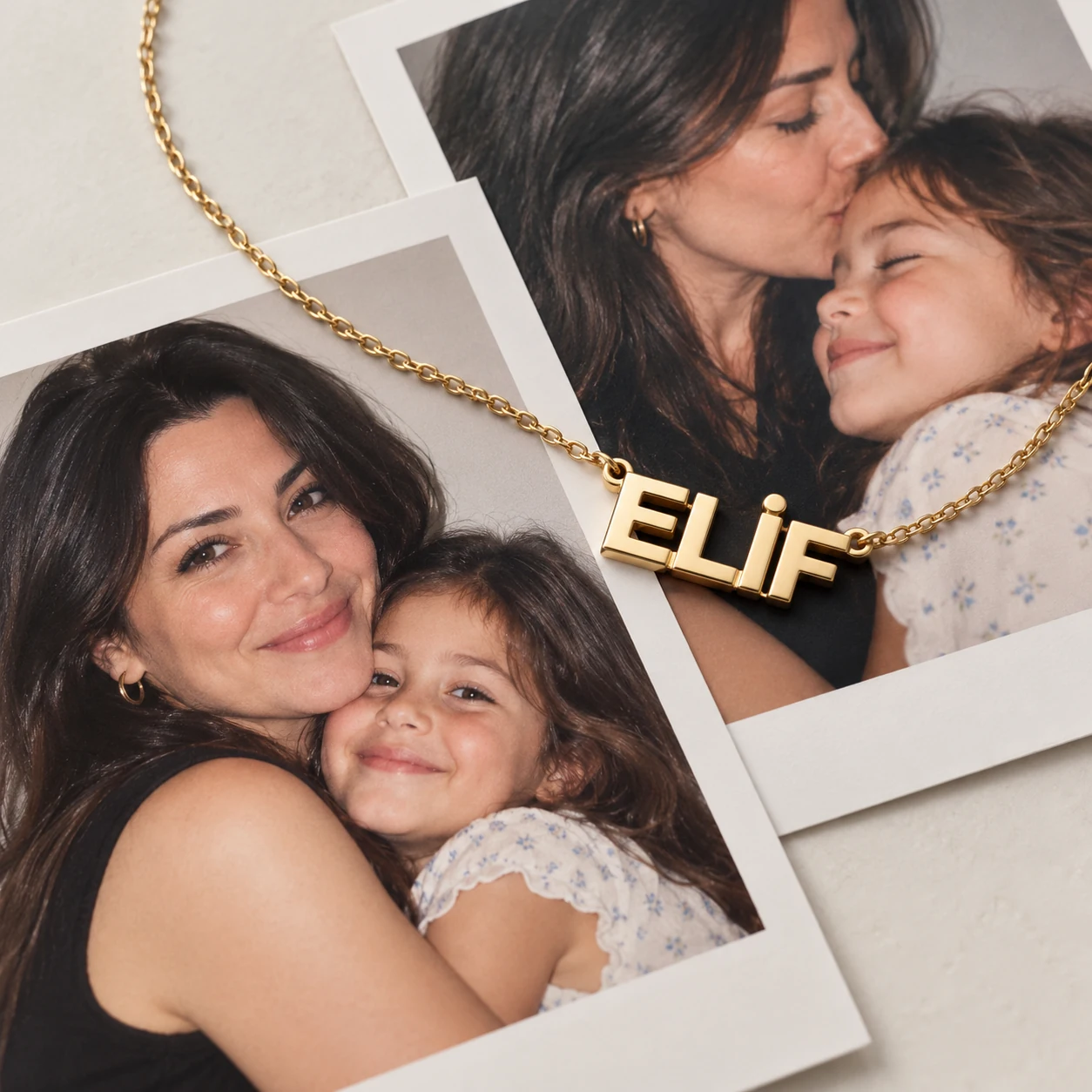 ELİF isim kolye ve anne çocuk hatıra fotoğrafları