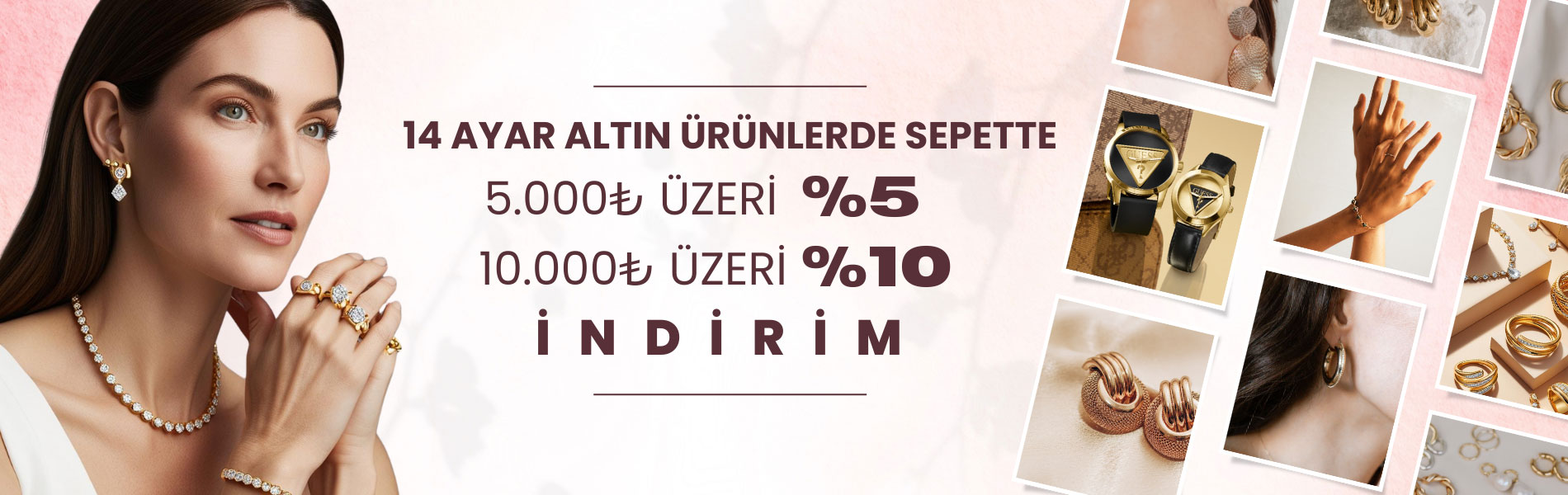  ALTIN kategorisindeki ürünler %5 indirimli. 