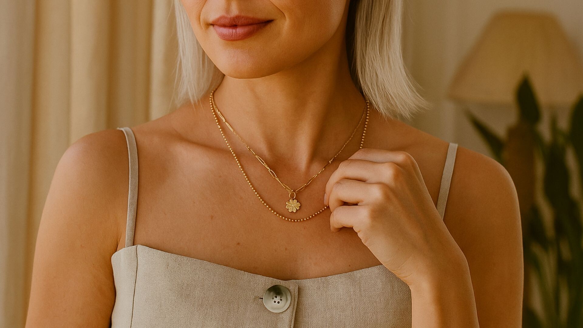 Altın Yonca Kolye Modelleri ve Yonca Kolyeler Fiyatları