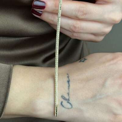 14 Ayar Altın Ajda Bileklik – Zarif ve Şık Tasarım - 4