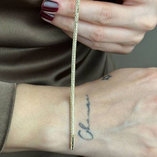 14 Ayar Altın Ajda Bileklik – Zarif ve Şık Tasarım - 4