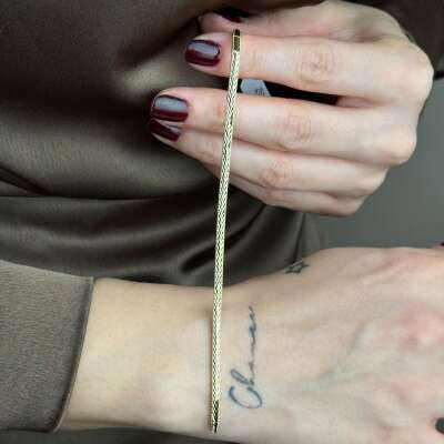 14 Ayar Altın Ajda Bileklik – Zarif ve Şık Tasarım - 2