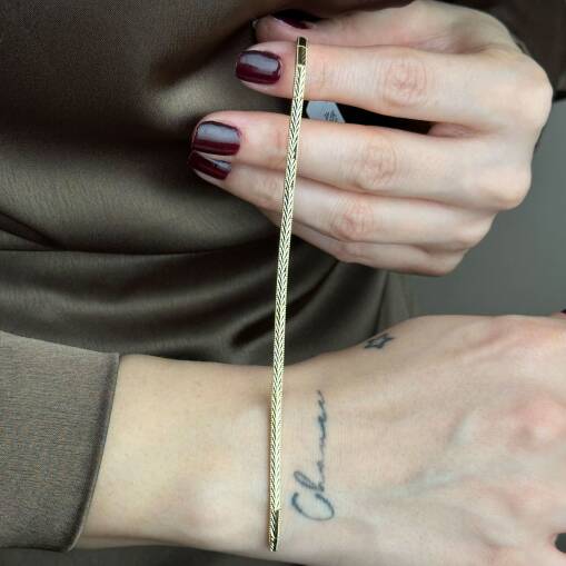 14 Ayar Altın Ajda Bileklik – Zarif ve Şık Tasarım - 2