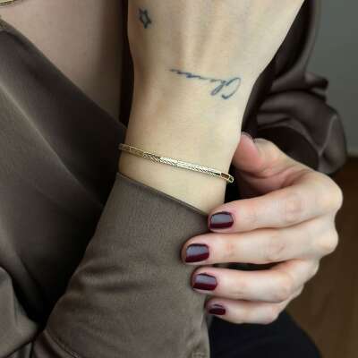 14 Ayar Altın Ajda Bileklik – Zarif ve Şık Tasarım - 6