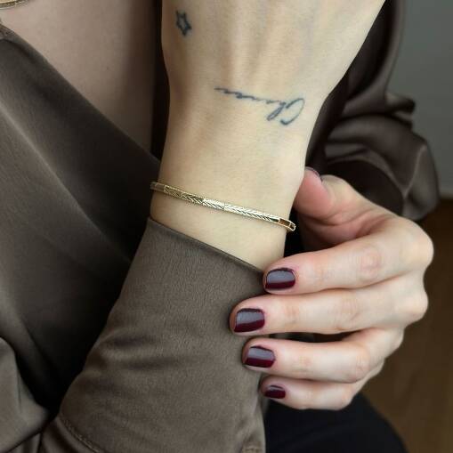 14 Ayar Altın Ajda Bileklik – Zarif ve Şık Tasarım - 6