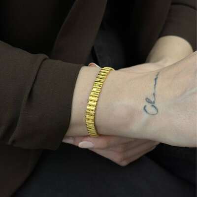 22 Ayar Altın Ajda Bileklik – Kalemli Sıralı Şıklık - 6