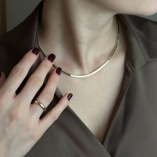 14 Ayar Altın Ajda Gerdanlık Kolye – Zarif ve Şık - 5