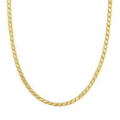 Altın Arpa Zincir Kolye 14k 65cm - 1
