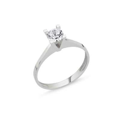 Altın Tektaş Yüzük 14 Ayar - ENGİNGOLD SEV