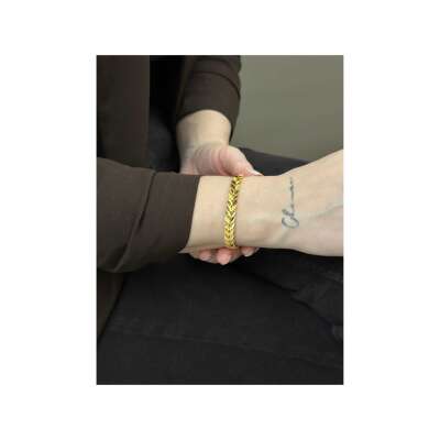 22 Ayar Altın Başak Model Bileklik – Şık ve Zarif Tasarım - 6