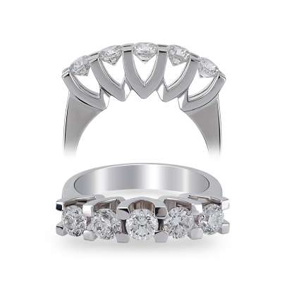 Beştaş Pırlanta Yüzük-18k-1,19 - ENGİNGOLD MDL