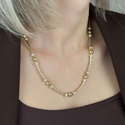 14 Ayar Altın Burgu Kolye – Modern ve Şık Tasarım - 3