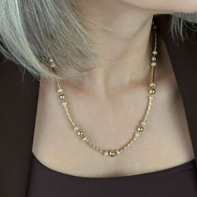 14 Ayar Altın Burgu Kolye – Modern ve Şık Tasarım - 5