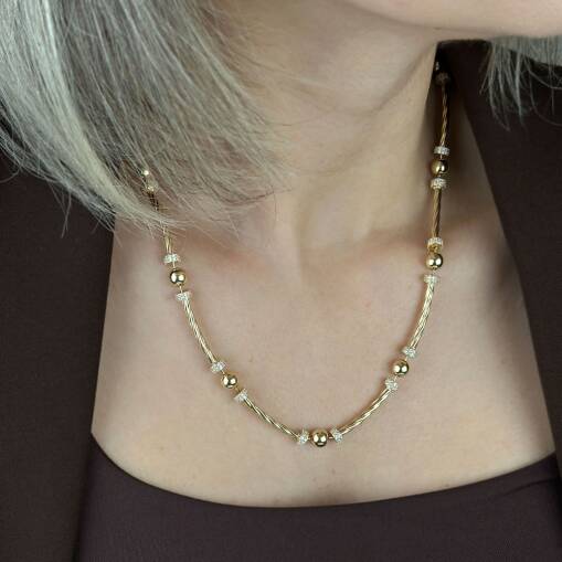 14 Ayar Altın Burgu Kolye – Modern ve Şık Tasarım - 5