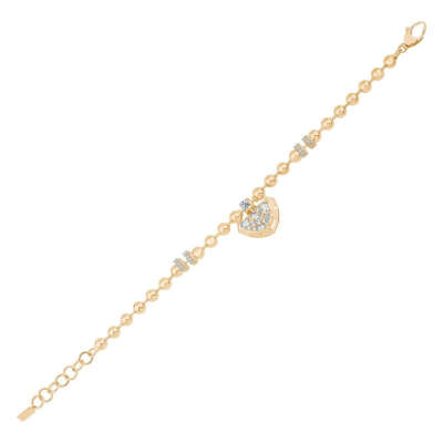 ÇAĞLA X EMA Bileklik – 14 Ayar Baget Taşlı Altın - ENGİNGOLD EMA