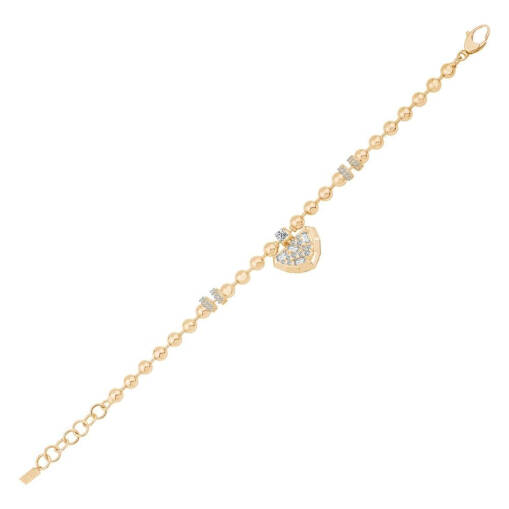 ÇAĞLA X EMA Bileklik – 14 Ayar Baget Taşlı Altın - 1