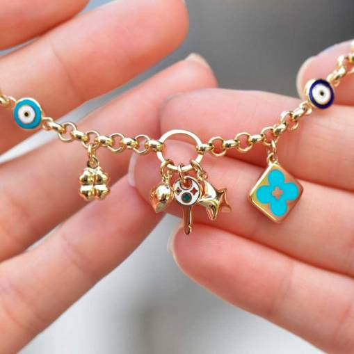 Cetaş Fortuna Şans Bileklik 14k Altın - 3