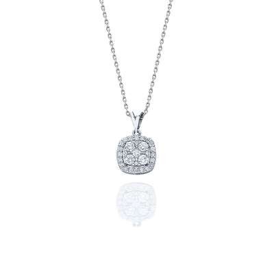 Coronet Pırlanta Efektli Tektaş Kolye - ENGİNGOLD