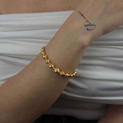 22 Ayar Altın Dorika Bileklik – Süzme Sıralı El İşçiliği - 3