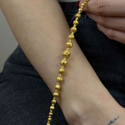 22 Ayar Altın Dorika Bileklik – Süzme Sıralı El İşçiliği - 5