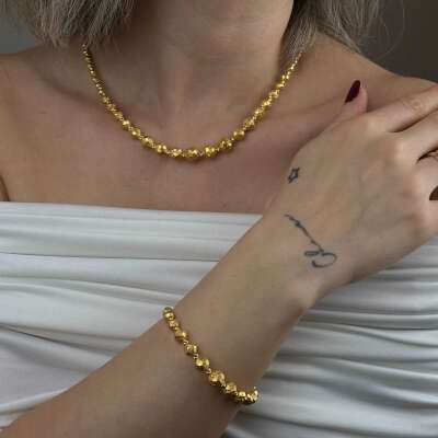 22 Ayar Altın Dorika Bileklik – Süzme Sıralı El İşçiliği - 7