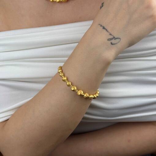 22 Ayar Altın Dorika Bileklik – Süzme Sıralı El İşçiliği - 2