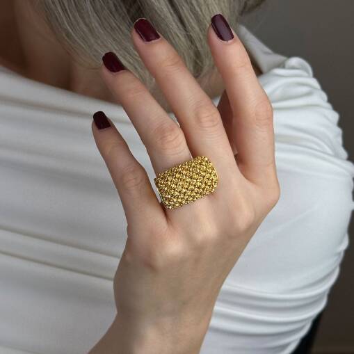22 Ayar Altın Dorika Yüzük – Toplu Klasik Model - 1