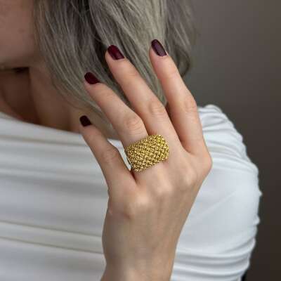 22 Ayar Altın Dorika Yüzük – Toplu Klasik Model - 2