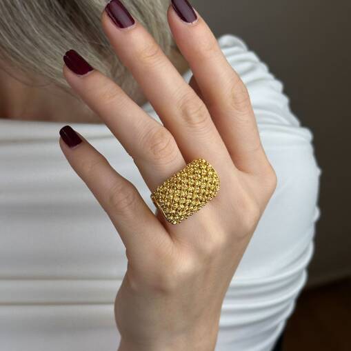 22 Ayar Altın Dorika Yüzük – Toplu Klasik Model - 3