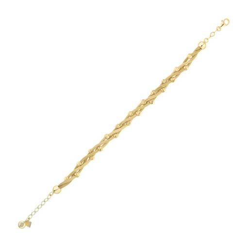 Dorikalı Üçlü Sarma Bileklik 14k Altın - 2