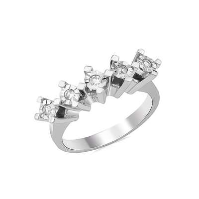 Efectli Beştaş Pırlanta Yüzük - ENGİNGOLD