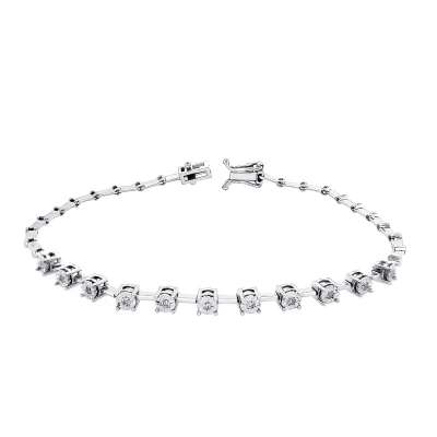 Efektli Pırlanta Suyolu Bileklik - ENGİNGOLD KYR