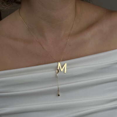 Harf Kolye – Uzak Şehir Alya Altın Kolye - 3