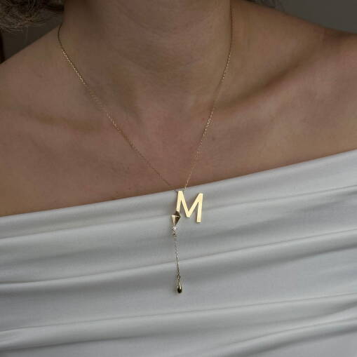 Harf Kolye – Uzak Şehir Alya Altın Kolye - 3