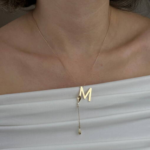 Harf Kolye – Uzak Şehir Alya Altın Kolye - 4